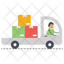 Delivery Van Shipping Truck Courier Delivery Icon