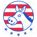 Party Badge Mule Icon