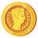 Ancient Coin Denarius Coin Gold Coin Icon