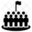 Dense Crowd Population Icon