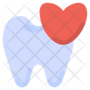 Heart Tooth Dental Care Icon