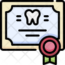 Dental Certificate Icon
