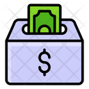 Deposit Money Box Savings Icon