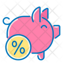 Piggy Bank Deposit Coin Icon