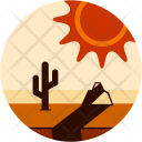 Desert Drawn Sun Icon