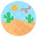 Desert Weather Hot Weather Sunny Day Icon