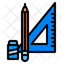 Ruler Pencil Graphic Icon