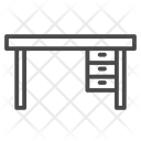 Desk Table Table Chair Icon