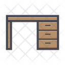 Desk Table Drawer Icon