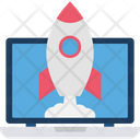 Desktop Rocket App Business Icon