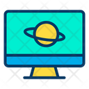Desktop Astrophysics Earth Atom Icon