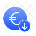 Devaluation Euro Icon