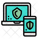 Monitor Shield Data Icon