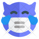Devil Joy Emoji With Face Mask Emoji Icon