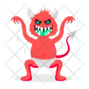 Diabo Assustador Ícone