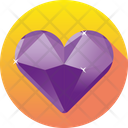 Diamond Gemstone Heart Icon