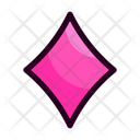 Diamond Shape And Symbols Gamble Icon
