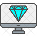 Diamond Computer Clean Computer Computer Icon