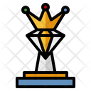 Trophy Diamond Crown Icon