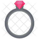 Diamond Engagement Ring Icon
