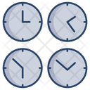 Different Country Clocks Icon