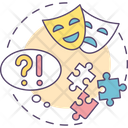 Difficulty understanding people feelings  Icon
