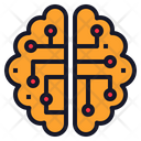 Digital Brain Ai Icon