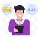 Online Buy Digital Buy Card Payment Icon