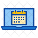 Laptop Technology Device Schedule Alarm Calendar Date Icon