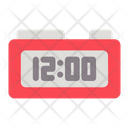 Digital Clock New Year Celebration Icon