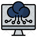 Digital Computing Technologies Cloud Technology Digital Economy Icon