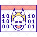 Digital Crime Computer Icon