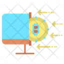 Bitcoin Computer Digital Money Computer Icon