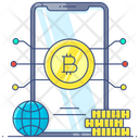 Internet Money Digital Money Blockchain Icon
