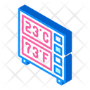 Digital Thermometer Isometric Icon