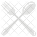 Dining Fork And Spoon Cutlery Icon