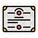 Diploma Certificate Document Icon