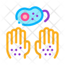 Bacteria Dirty Hand Icon