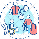 Hate Disability Speech Icon