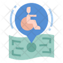 Disabled Person Support Welfare Subsidy Money Icon