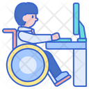 Disabled Worker  Icon