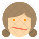 Discontent Emotion Face Icon