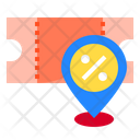 Coupon Discount Location Icon