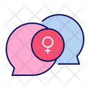 Woman Issue Discussion Icon