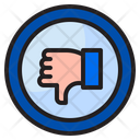 Dislike Hand Social Media Icon