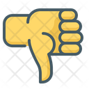 Dislike Gesture Hand Icon