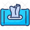 Disposable Wipes Paper Icon