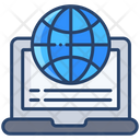 Distance Education Online Learning Modern Education Icon