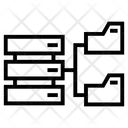 Distributed file system Icon - Download in Line Style