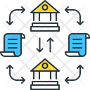 Distributed Ledger Data Databasenetwork Icon